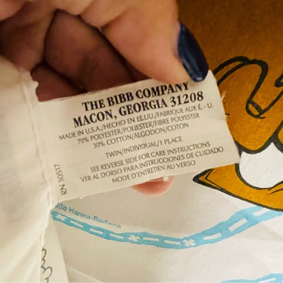 Vintage 1998 Hanna Barbera Scooby doo and shaggy twin bed sheet bedding retro - Picture 5 of 7